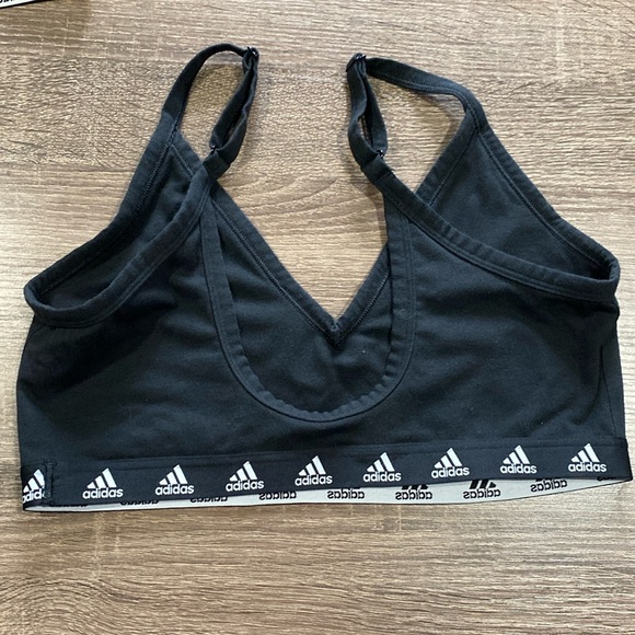 NWT - Adidas Primegreen Light Support Bra - Black w Logo Band - Size XL A/C - Picture 2 of 3